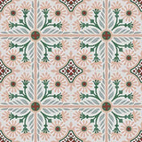 Mission Giverny Original 8"x8" Encaustic Cement Tile - Avente Tile