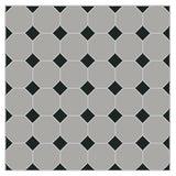 Mission Gris Octagon Encaustic Cement Tile 8"x8" - Avente Tile