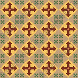 Mission Holy Grail C 8"x8" Encaustic Cement Tile - Avente Tile
