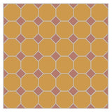 Mission Jaune Fonce Octagon Encaustic Cement Tile 8"x8" - Avente Tile
