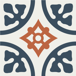 Mission Mundo A 8"x8" Encaustic Cement Tile - Avente Tile