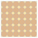 Mission Naranja Octagon Encaustic Cement Tile 8"x8" - Avente Tile