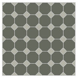 Mission Natural Gray Octagon Encaustic Cement Tile 8"x8" - Avente Tile