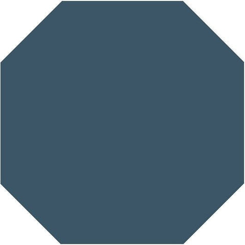 Mission Navy Octagon Encaustic Cement Tile 8"x8" - Avente Tile