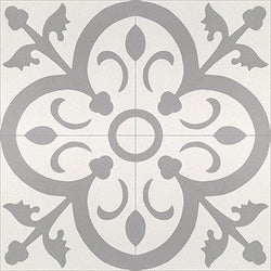 Mission Orleans Gris 8"x8" Encaustic Cement Tile - Avente Tile