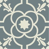 Mission Paris Blue 8"x8" Encaustic Cement Tile - Avente Tile