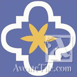 Mission Quatrefoil 6"x6" Encaustic Cement Tile - Avente Tile