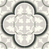 Mission Roseton Green and Gray 8"x8" Encaustic Cement Tile - Avente Tile