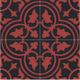Mission Roseton Mystique Colorway 8"x8" Encaustic Cement Tile - Avente Tile