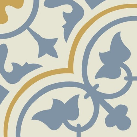 Mission Roseton Savoy Colorway 8"x8" Encaustic Cement Tile - Avente Tile