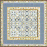 Mission Roseton Savoy Colorway 8"x8" Encaustic Cement Tile - Avente Tile