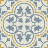 Mission Roseton Savoy Colorway 8"x8" Encaustic Cement Tile - Avente Tile