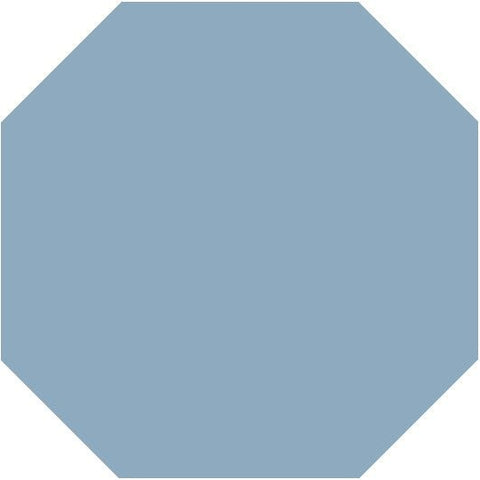 Mission Sky Blue Octagon Encaustic Cement Tile 8"x8" - Avente Tile