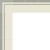 Mission Stripes B Border Encaustic Cement Tile 8" x 8" - Avente Tile