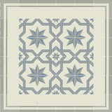 Mission Stripes B Border Encaustic Cement Tile 8" x 8" - Avente Tile