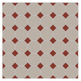 Mission Taupe Octagon Encaustic Cement Tile 8"x8" - Avente Tile