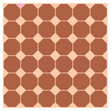 Mission Terracotta Octagon Encaustic Cement Tile 8"x8" - Avente Tile