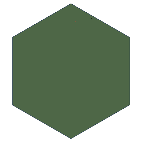 Mission Verde Canada 8" Hexagon Encaustic Cement Tile - Avente Tile