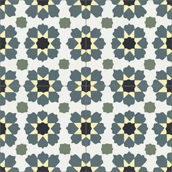 Mission Zuhur 01 8"x8" Encaustic Cement Tile - Avente Tile