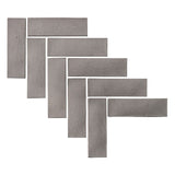 Rustic Sidewalk Gray 2x8 Cement Tile 