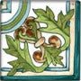 Spanish Albacete Hand Painted Ceramic Tile - Avente Tile