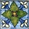 Spanish Burgos Hand Painted Ceramic Tile - Avente Tile