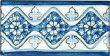 Spanish Caceres Hand Painted Ceramic Tile - Avente Tile