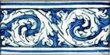 Spanish Soria Hand Painted Ceramic Tile - Avente Tile