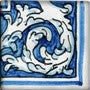 Spanish Soria Hand Painted Ceramic Tile - Avente Tile