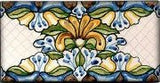 Spanish Teruel Hand Painted Ceramic Tile - Avente Tile