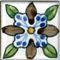 Spanish Teruel Hand Painted Ceramic Tile - Avente Tile