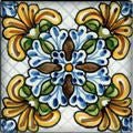 Spanish Teruel Hand Painted Ceramic Tile - Avente Tile