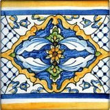 Spanish Valencia Hand Painted Ceramic Tile - Avente Tile