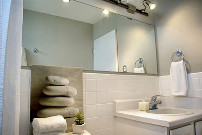 White Subway Tile in the Bathroom