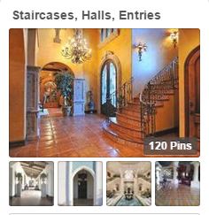 staircases, halls, entries